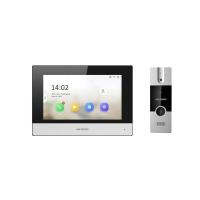 Комплект гибридной видеодомофонии DS-KIS302-P